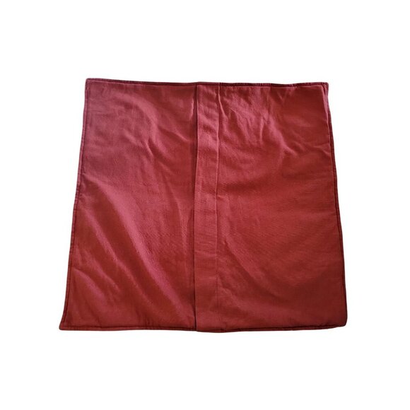 Pottery Barn Red & White Snowflake Pillow Cover Size 24”x 24” - Picture 4 of 15